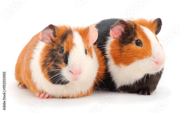Fototapeta Guinea pigs isolated.