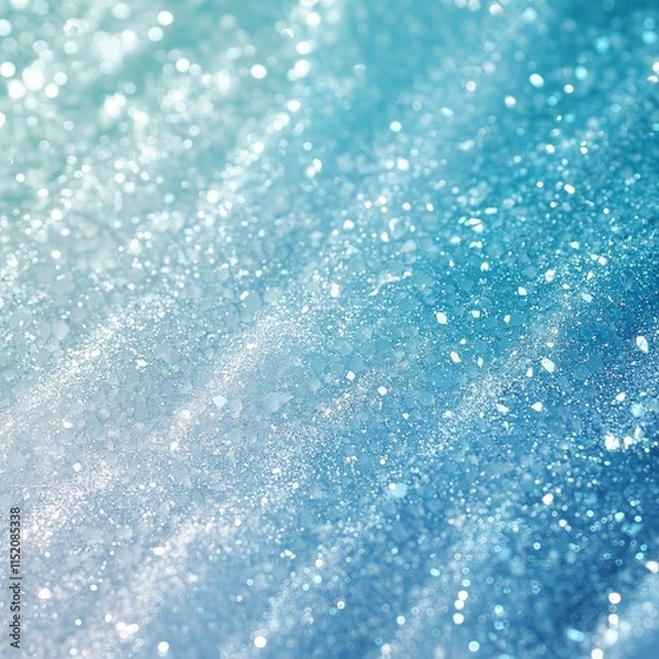 Fototapeta Elegant Glittery Blue Background with Radiant Glow - Made with Generative AI