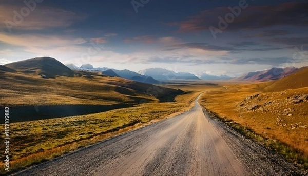 Fototapeta Rutas utilizadas durante siglos en paisajes remotos