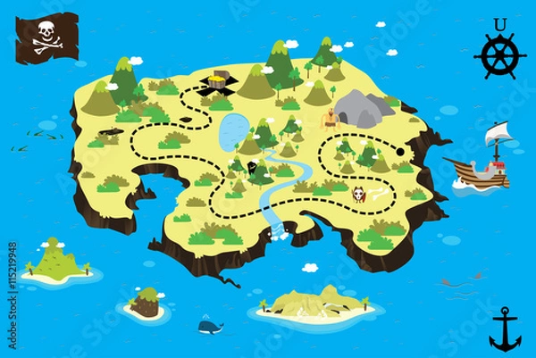 Obraz Wyspa Skarbów