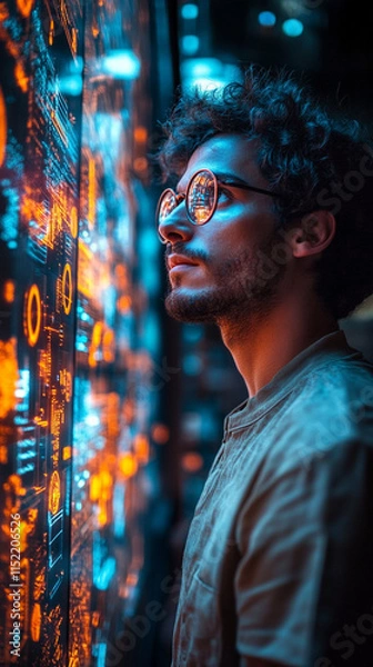 Fototapeta Consider a scenario where a company implements a new technology system that changes daily 