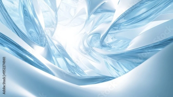 Fototapeta Abstract 3D Design with Clean Lines and Natural Light