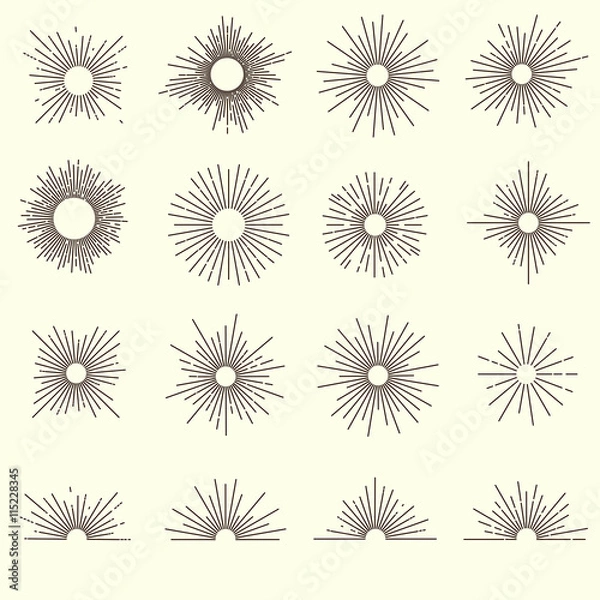 Obraz Sunburst Monochrome Design Collection