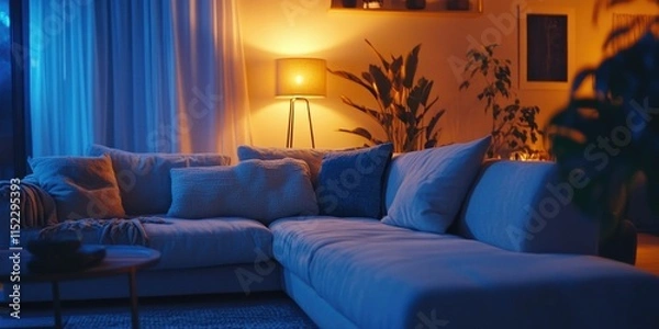 Obraz Cozy Evening Living Room