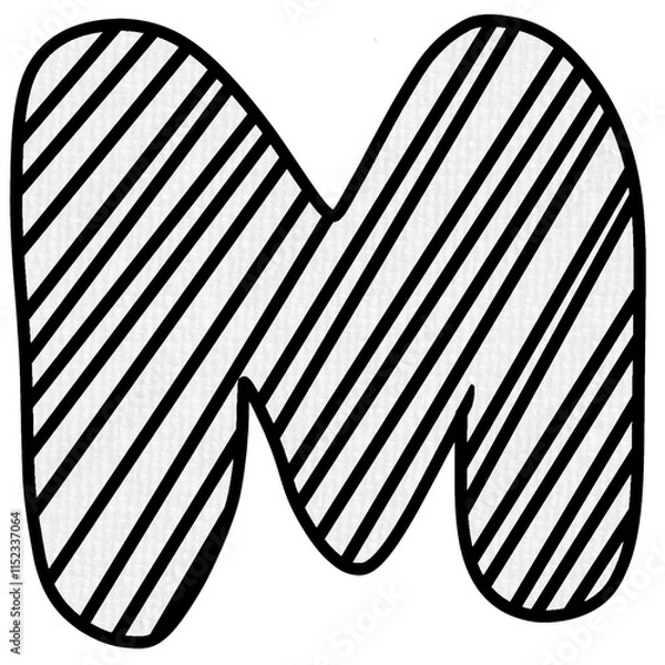 Obraz Letter M Canvas Texture