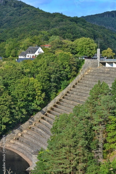 Obraz Urfttalsperre Staumauer Eifel