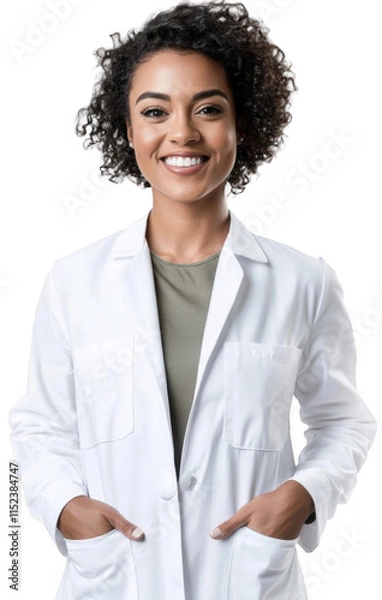 Fototapeta PNG Samoan female scientist portrait adult photo.
