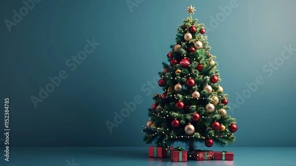 Obraz christmas tree with gifts
