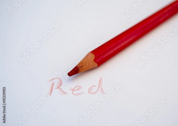 Obraz Red colored pencil