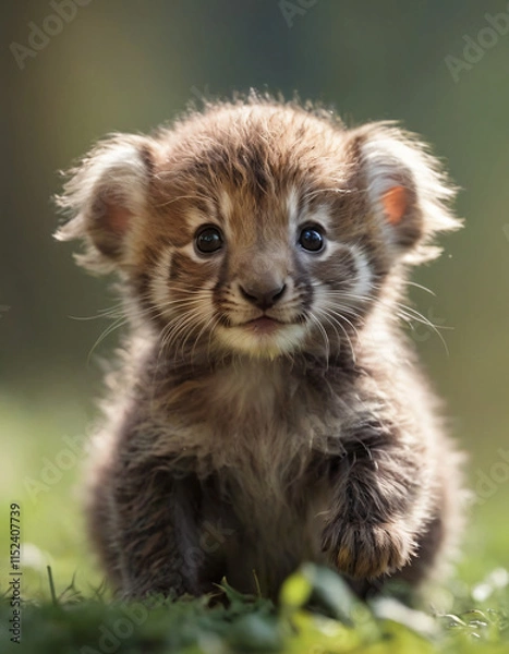 Fototapeta cub, tiny animals in nature