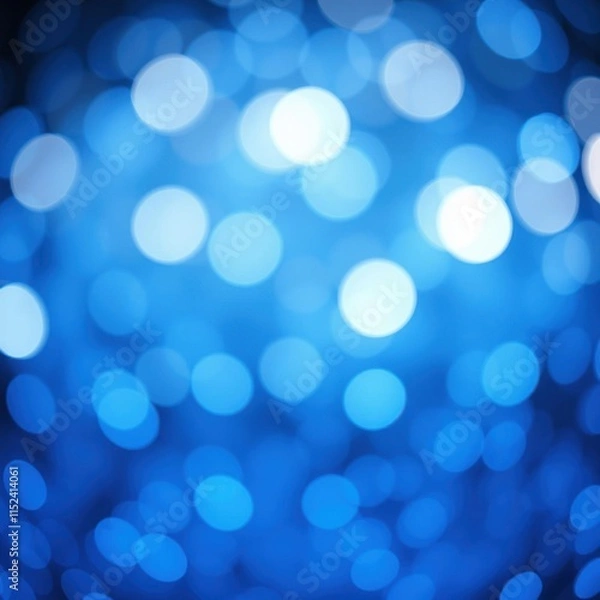 Obraz bokeh blue of  Abstract blue glitter bokeh background with shimmering light bubbles  abstract bokeh light background bright   emotional harmonious vignette 