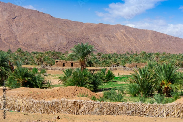 Obraz Desert valley in the Moroccan countryside near the Atlas Mountains