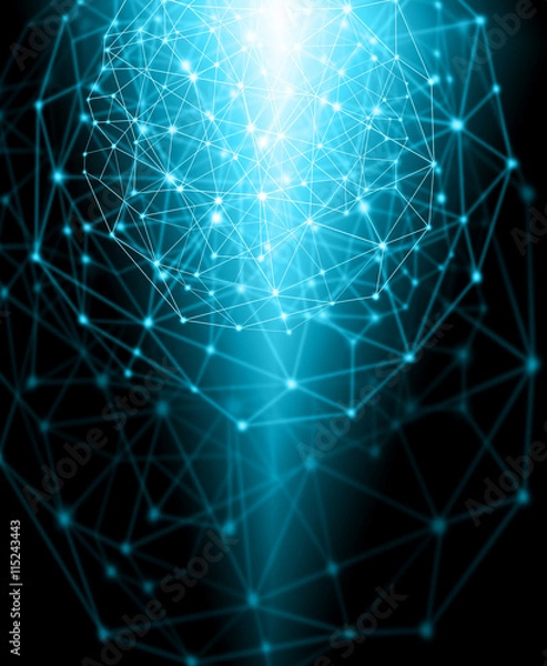 Obraz Best Internet Concept of global business.Technological background. Rays  symbols Wi-Fi,  of the Internet, television, mobile and satellite communications