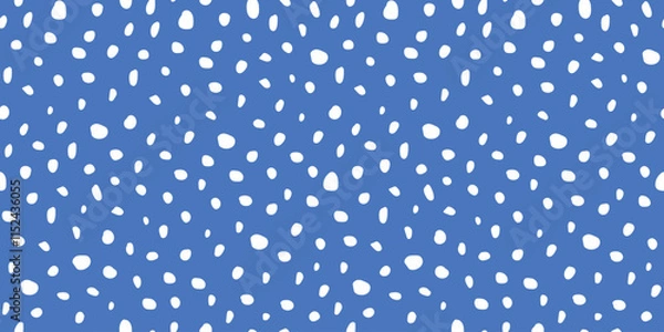 Fototapeta Seamless pattern with abstract random spots, dots, uneven circles. Vector graphics.