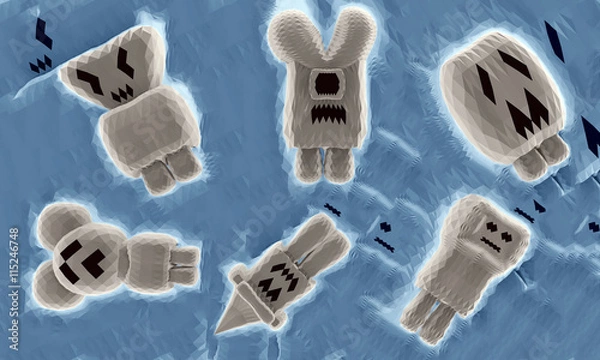 Obraz 3d Monsters / characters wallpaper