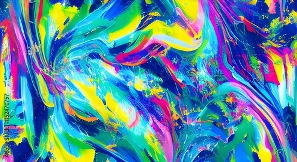 Fototapeta Modern, Bold Abstract Art with Vibrant Energy and Dynamic Color | 073