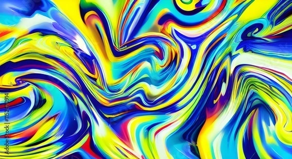 Fototapeta Modern, Bold Abstract Art with Vibrant Energy and Dynamic Color | 083