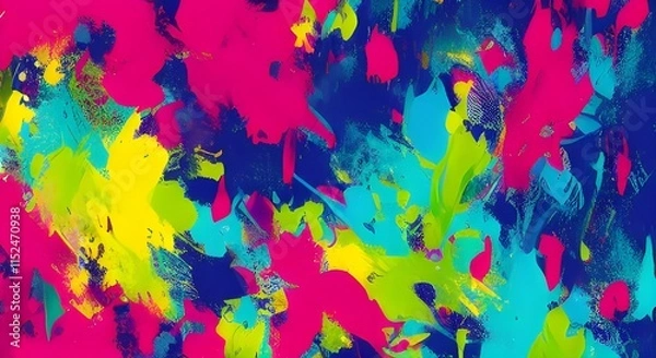 Fototapeta Modern, Bold Abstract Art with Vibrant Energy and Dynamic Color | 085