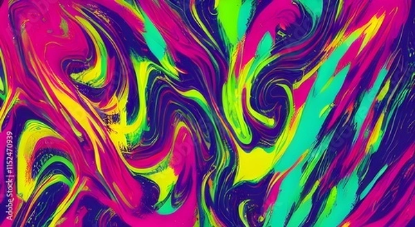 Fototapeta Modern, Bold Abstract Art with Vibrant Energy and Dynamic Color | 086