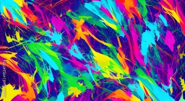 Fototapeta Modern, Bold Abstract Art with Vibrant Energy and Dynamic Color | 096
