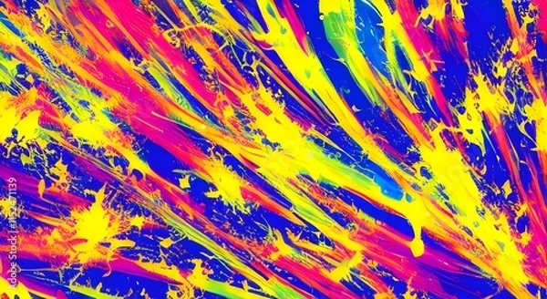 Fototapeta Modern, Bold Abstract Art with Vibrant Energy and Dynamic Color | 098
