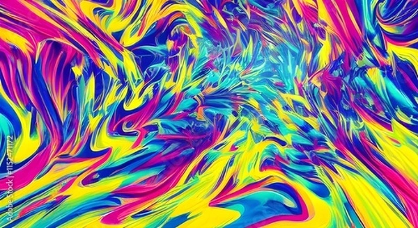 Fototapeta Modern, Bold Abstract Art with Vibrant Energy and Dynamic Color | 099