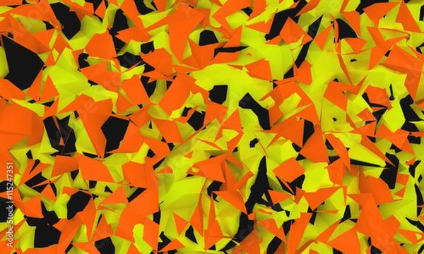 Obraz camping color low poly wallpaper