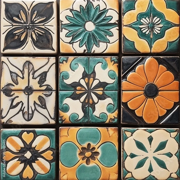 Fototapeta seamless floral pattern
