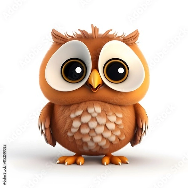 Obraz Cute 3D Owl Character