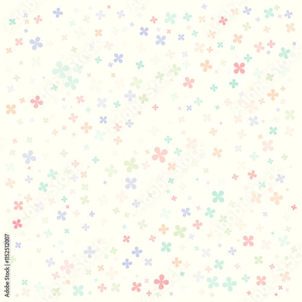 Obraz A abstract flying flower pattern.