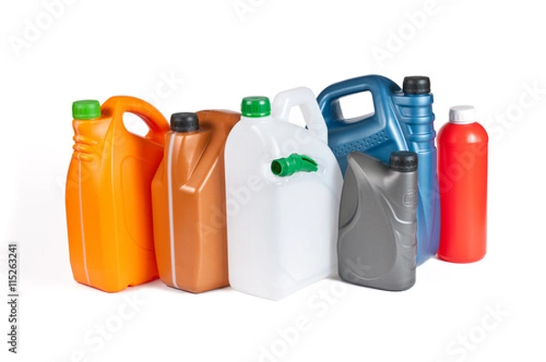 Obraz Plastic canisters for machine oil
