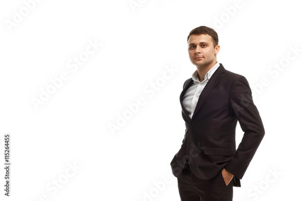 Obraz Handsome businessman wearing suit