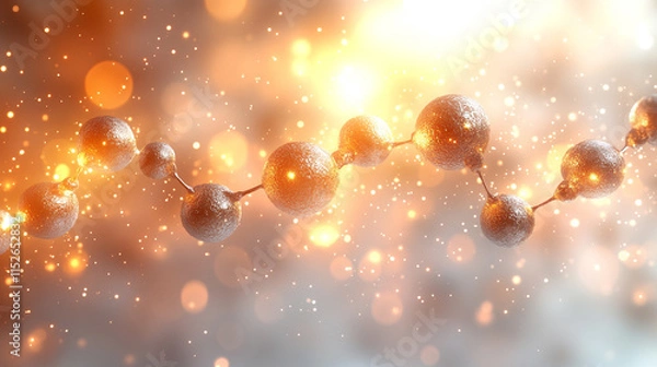 Fototapeta Abstract digital background with smooth curves symbolizing technological processes, network abilities, and digital storage, representing the future of science and education in the digital age