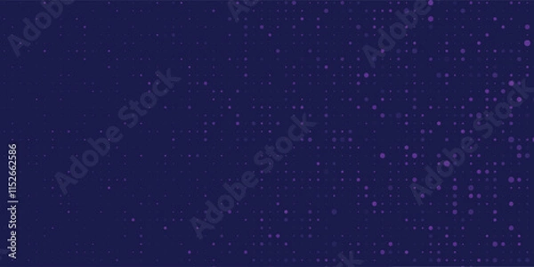 Obraz Purple abstract pixel texture bg video screen. Tv pattern background with square noise effect. Futuristic broadcast neon gradient banner for television