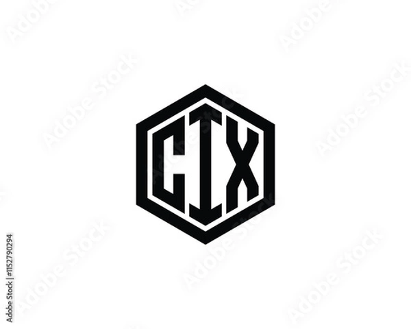 Fototapeta CIX Logo design vector template. CIX