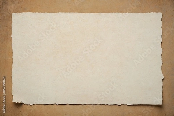 Obraz there is a piece of paper on a table with a piece of paper on it