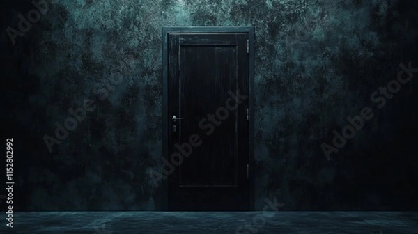 Fototapeta Dramatic Image of a Slammed Shut Jail Door in a Dimly Lit Cell Environment
