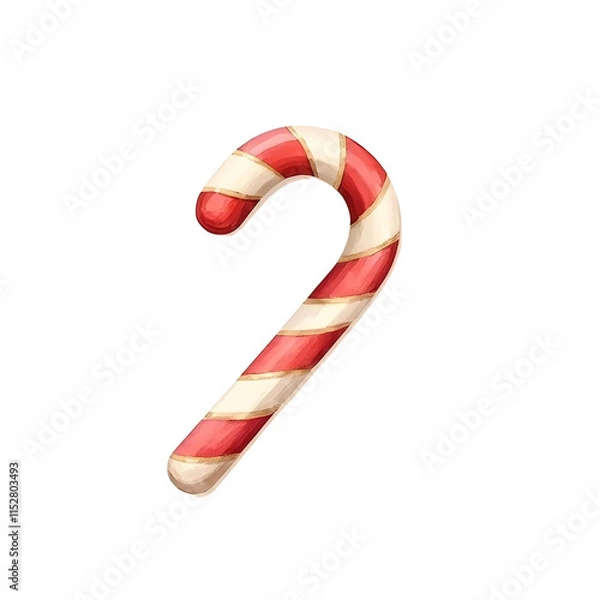 Obraz candy cane clipart icon