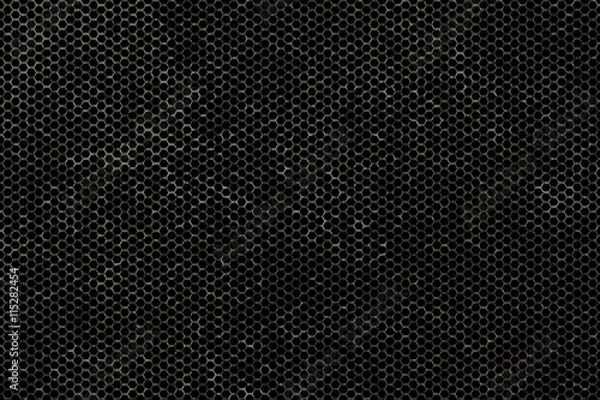 Obraz black metallic mesh background texture