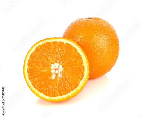 Obraz Orange fruit isolated on white background