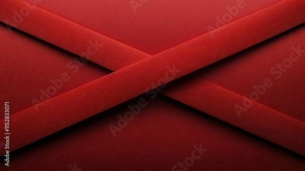 Fototapeta Elegant and modern 3D of a red envelope with a vivid clean background and placeholder text area perfect for holiday festival or gift packaging design