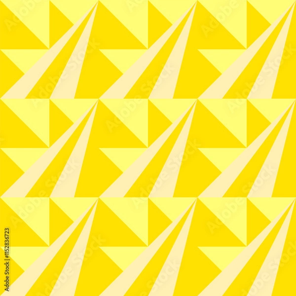 Obraz yellow geometric abstract pattern background