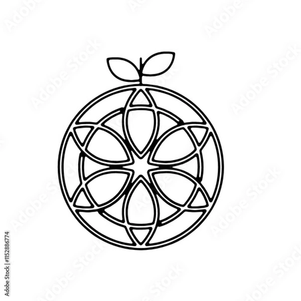 Obraz Creative and unique vector design featuring a minimalist and professional style. Ideal for branding, logos, and graphic design projects.