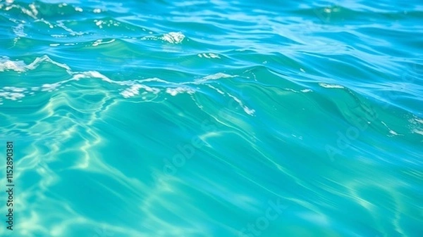 Obraz Close up shot of a splashing wave creating a mesmerizing pattern, aqua, nature