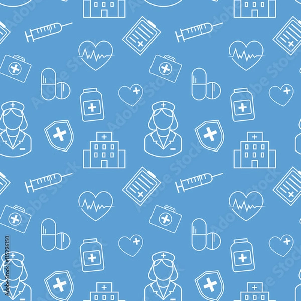 Obraz Dental seamless pattern