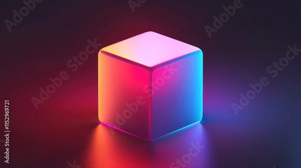 Fototapeta colorful 3d object