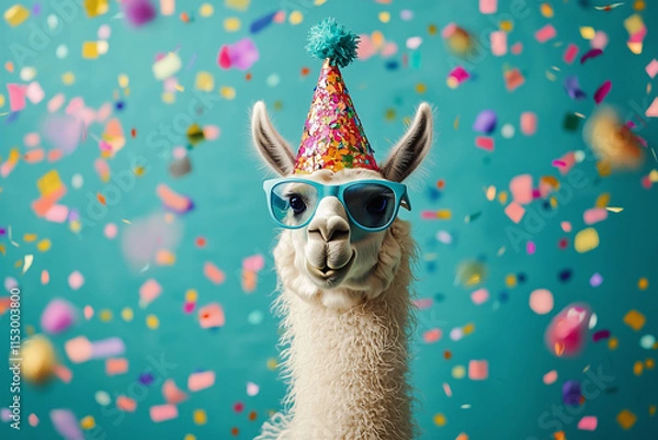 Fototapeta Llama Party Celebration Fun