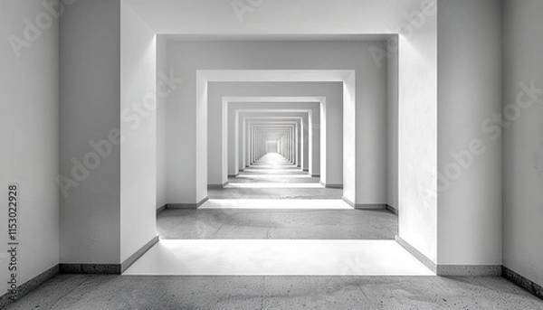 Fototapeta corridor with columns