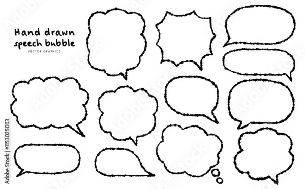 Fototapeta 漫画風ふきだしデザイン素材