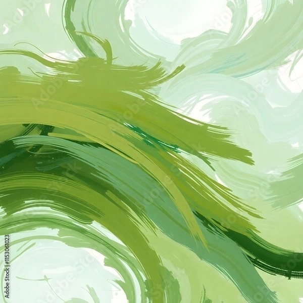 Obraz abstract green background with waves